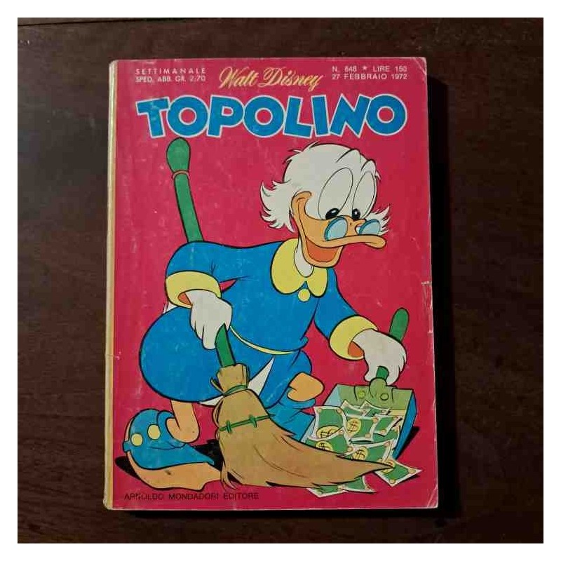 Topolino Libretto n.848 Walt Disney con bollino