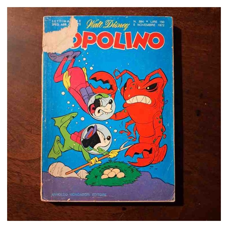 Topolino Libretto n.884 Walt Disney con bollino