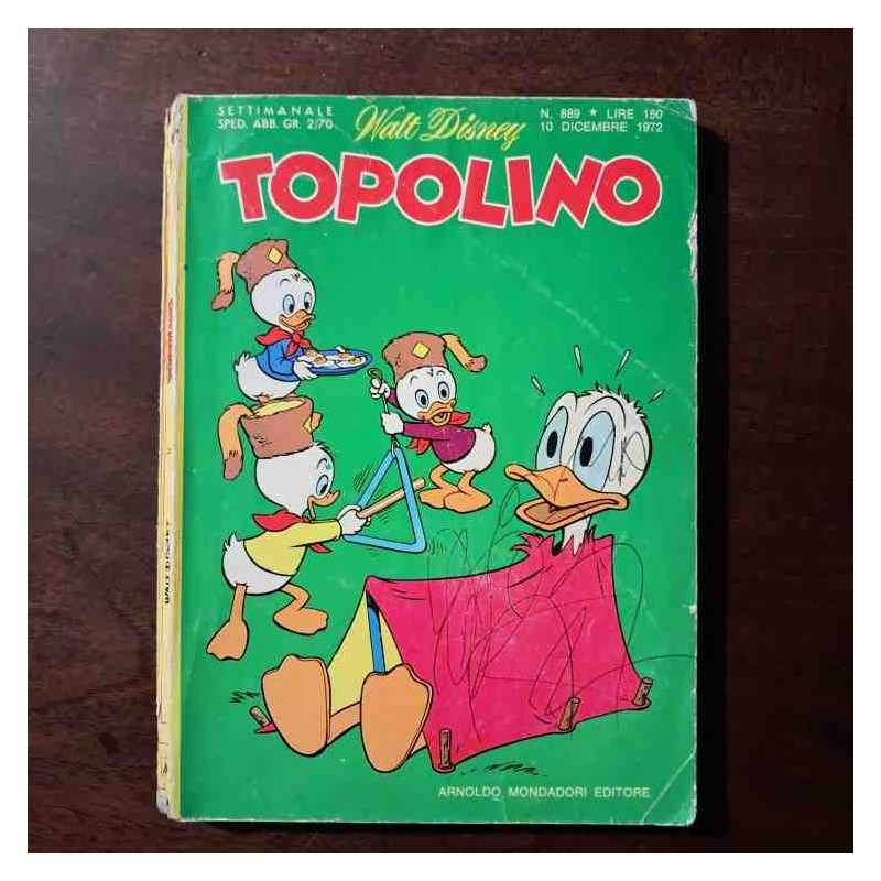 Topolino Libretto n.889 Walt Disney con bollino e cedola