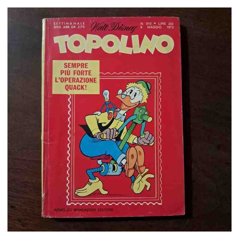 Topolino Libretto n.910 Walt Disney con bollino