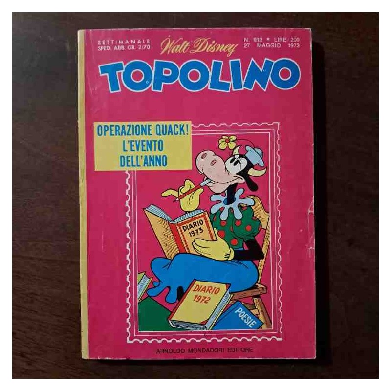 Topolino Libretto n.913 Walt Disney con bollino e cedola