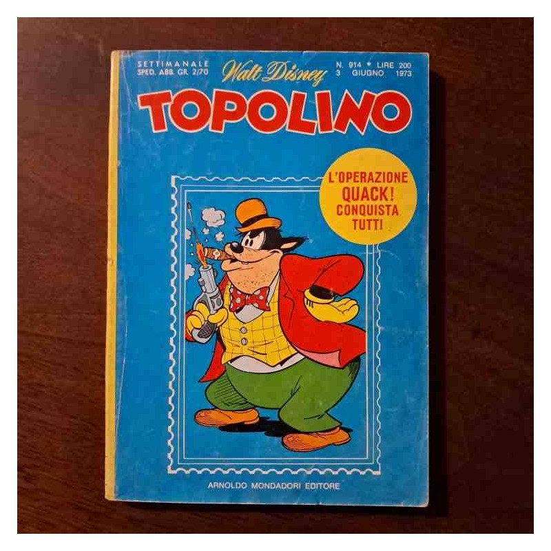 Topolino Libretto n.914 Walt Disney con bollino e cedola