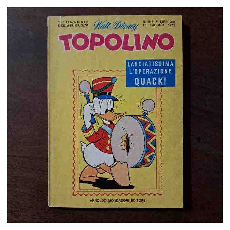 Topolino Libretto n.915 Walt Disney con bollino