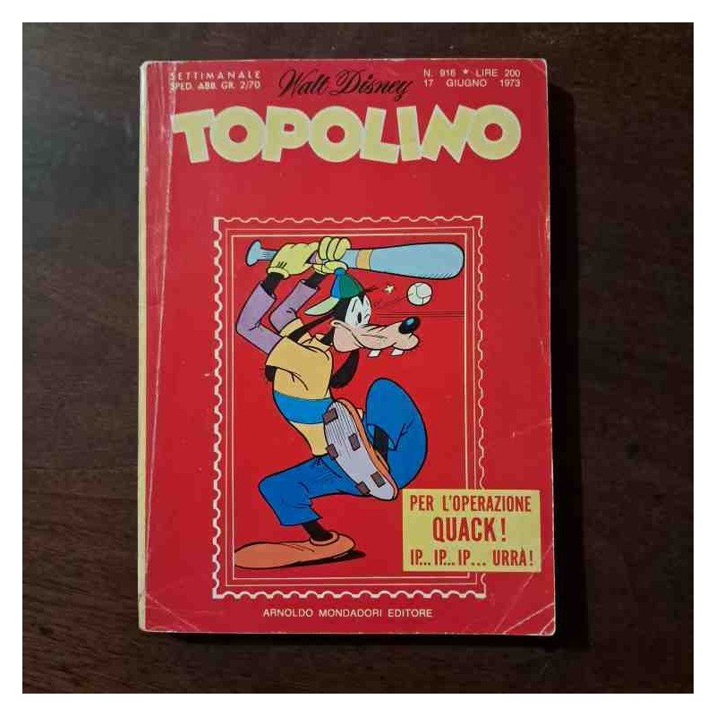 Topolino Libretto n.916 Walt Disney con bollino