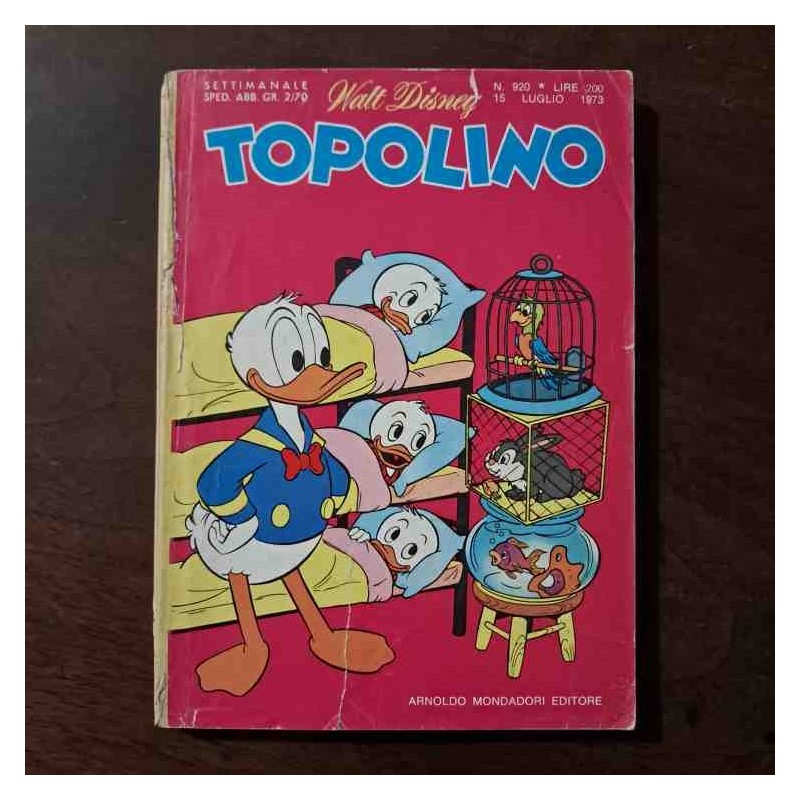 Topolino Libretto n.920 Walt Disney con bollino