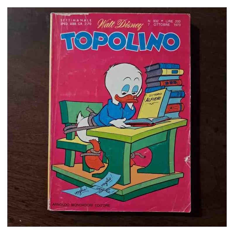 Topolino Libretto n.932 Walt Disney con bollino