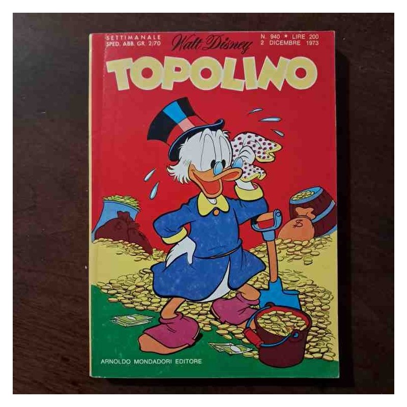 Topolino Libretto n.940 Walt Disney con bollino e cedola