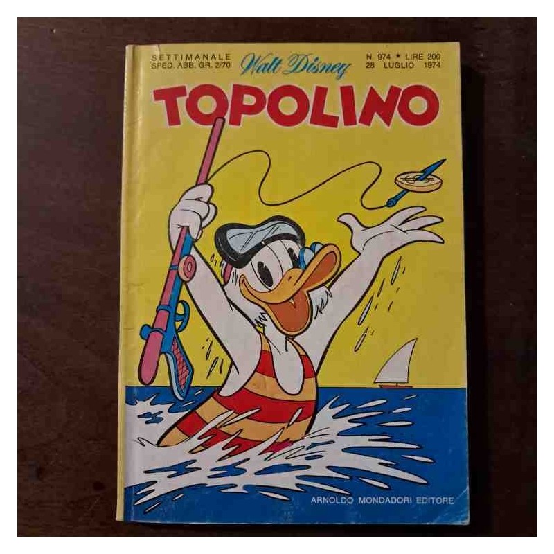 Topolino Libretto n.974 Walt Disney con bollino