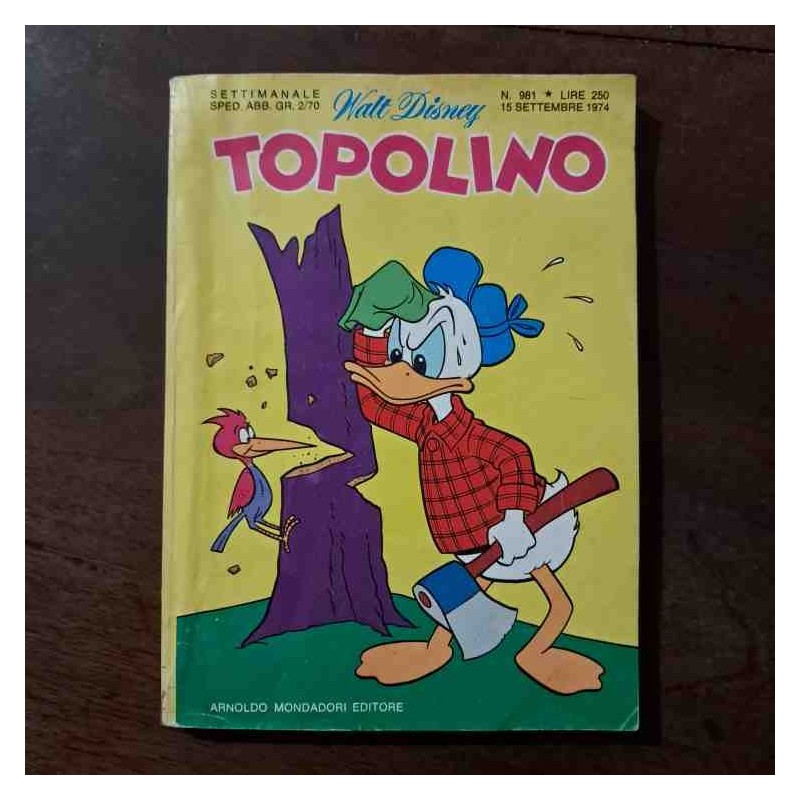 Topolino Libretto n.981 Walt Disney con bollino