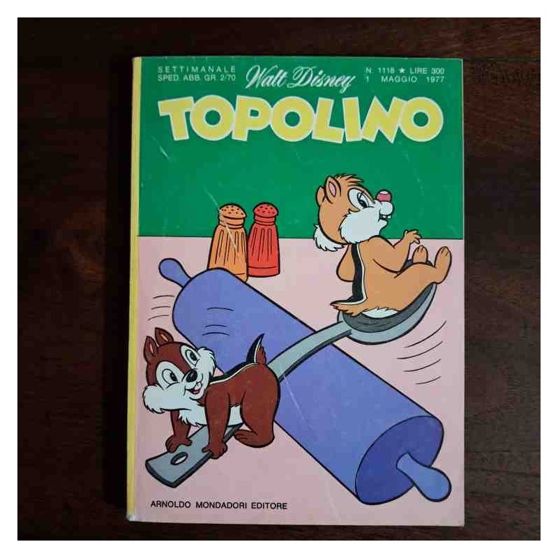 Topolino Libretto n.1118 Walt Disney con bollino