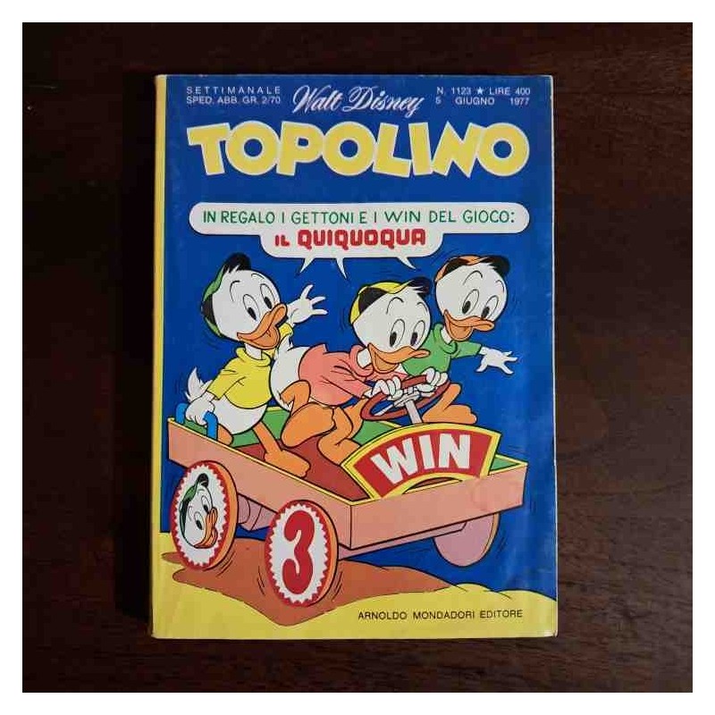 Topolino Libretto n.1123 Walt Disney con bollino