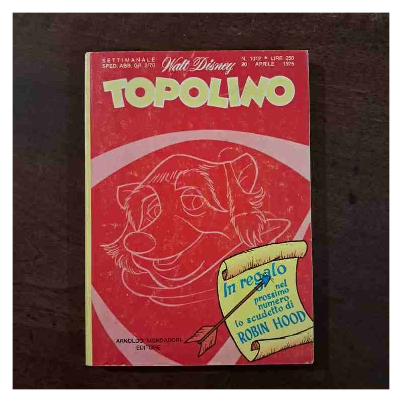 Topolino Libretto n.1012 Walt Disney con bollino