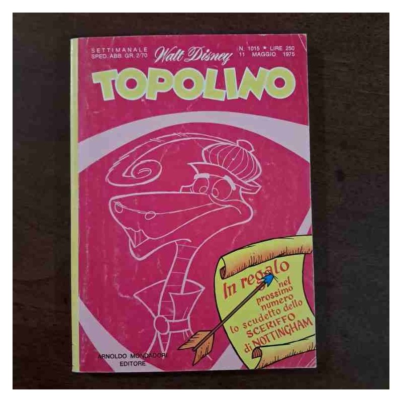 Topolino Libretto n.1015 Walt Disney con bollino