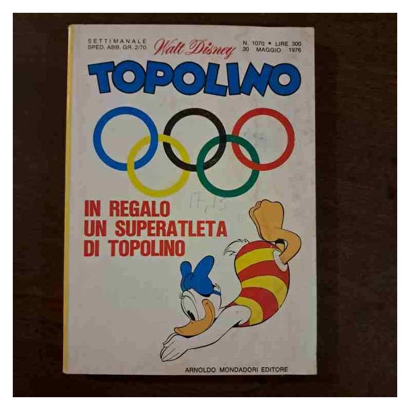 Topolino Libretto n.1070 Walt Disney con bollino