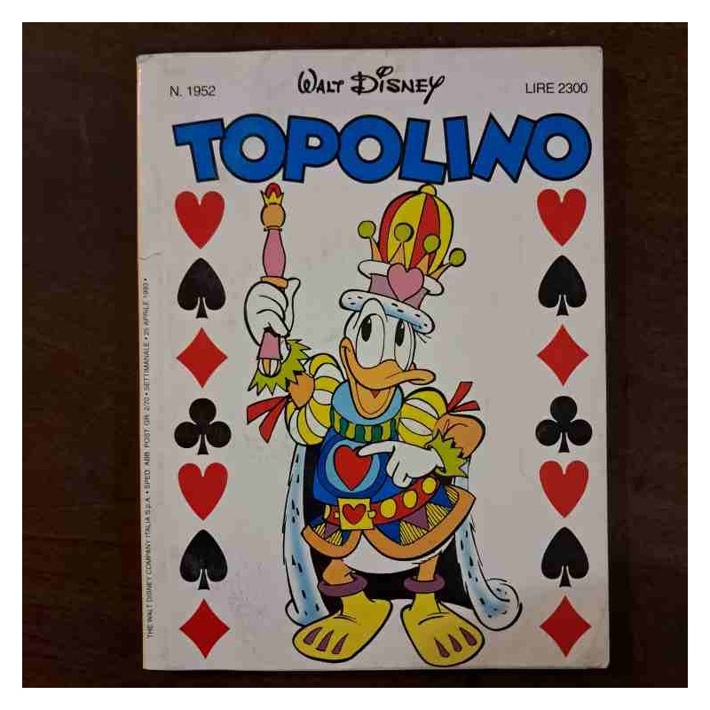 Topolino Libretto n.1952 Walt Disney