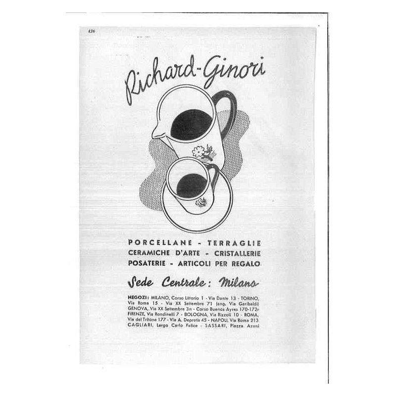 Richard Ginori Cristallerie, posaterie e articoli da regalo