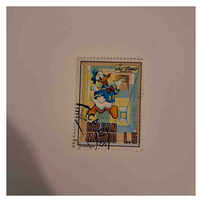 Francobollo San Marino - Paperino -1970