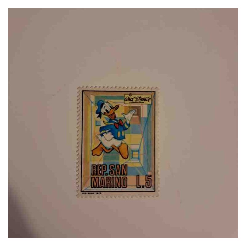 Francobollo San Marino - Paperino -1970