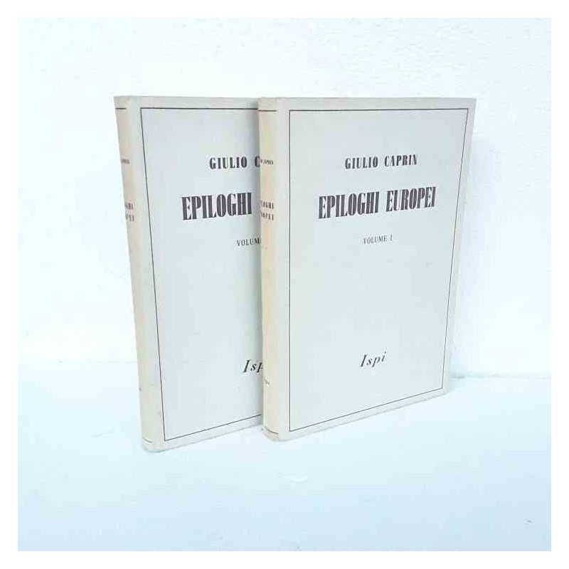 Epiloghi europei di Caprin Giulio