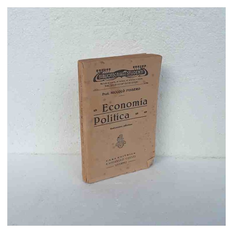 Economia Politica di Pinsero Niccolò