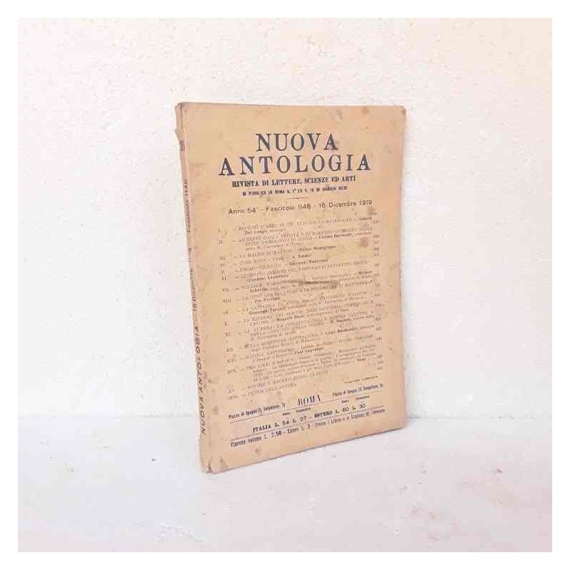 Nuova Antologia rivista di lettere scienze ed arti 1919 fascicolo 1146
