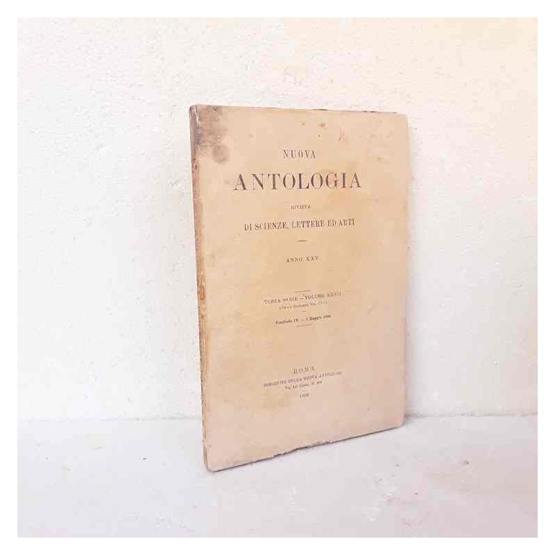 Nuova Antologia rivista di lettere scienze ed arti 1890 fascicolo 9