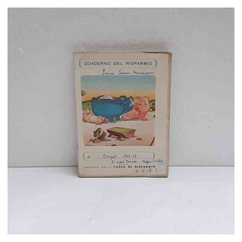 Quaderno scolastico anni 40/50 serie risparmio