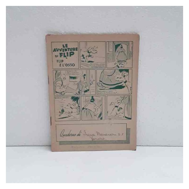 Quaderno scolastico anni 40/50 le avventure di Flip