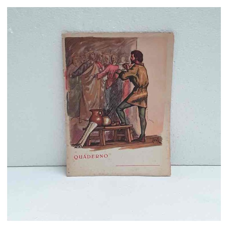 Quaderno scolastico anni 40/50 serie i grandi maestri dell'arte italiana Masaccio