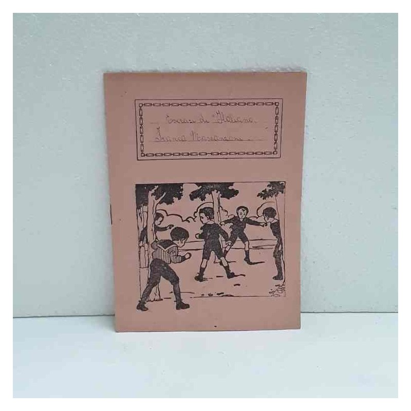 Quaderno scolastico anni 40/50 rosa dei venti