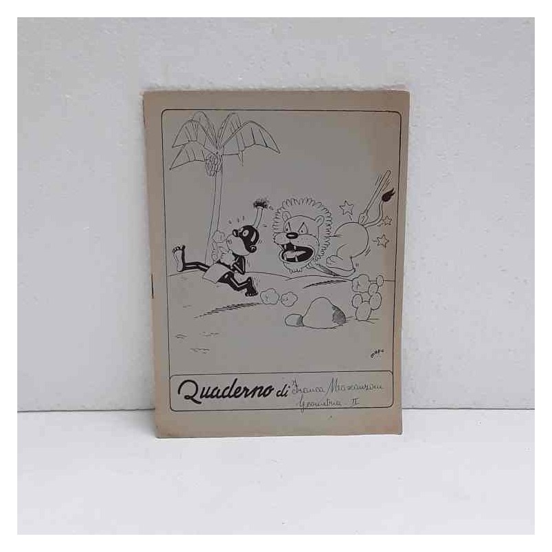 Quaderno scolastico anni 40/50 le disavventure di cacao