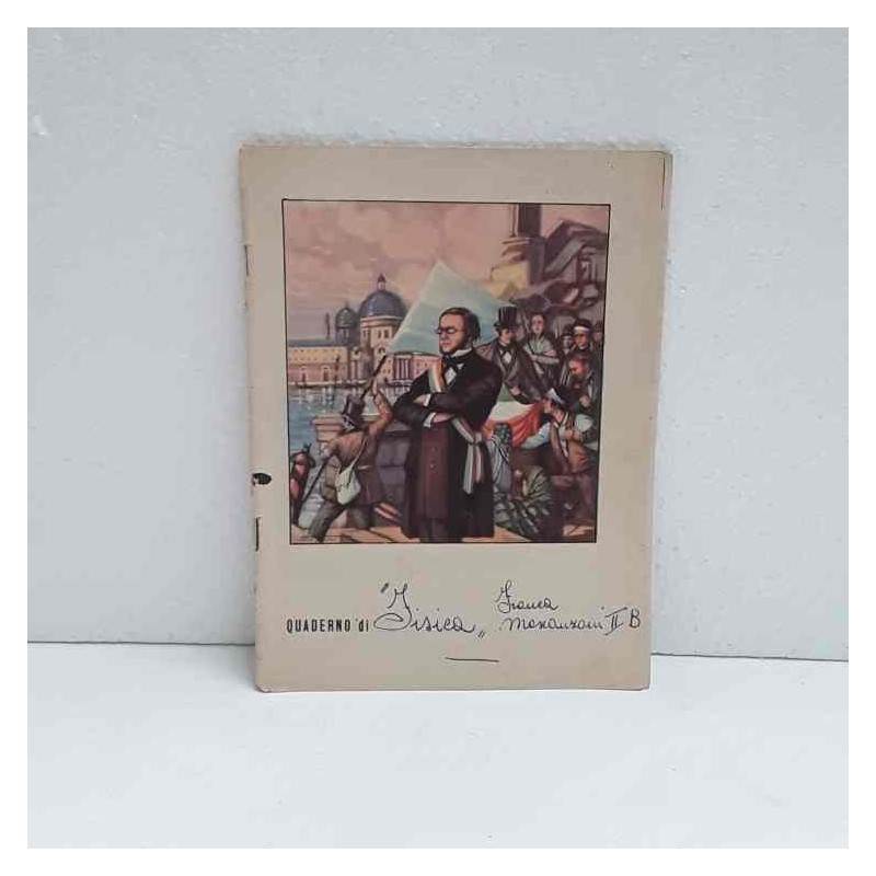 Quaderno scolastico anni 40/50 serie poeti italiani dell'ottocento Arnaldo Fusinato