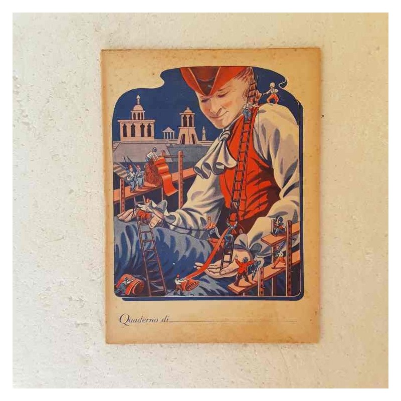 Quaderno scolastico anni 40/50 serie i viaggi di Gulliver 4