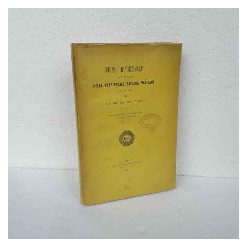 Primo quaresimale detto in Roma di Canger Ferdinando
