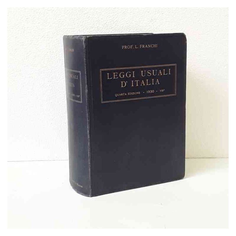 Leggi usuali d'Italia di Franchi L.