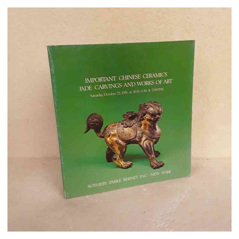 Sotheby Important Chinese ceramics Jade carvings works of art