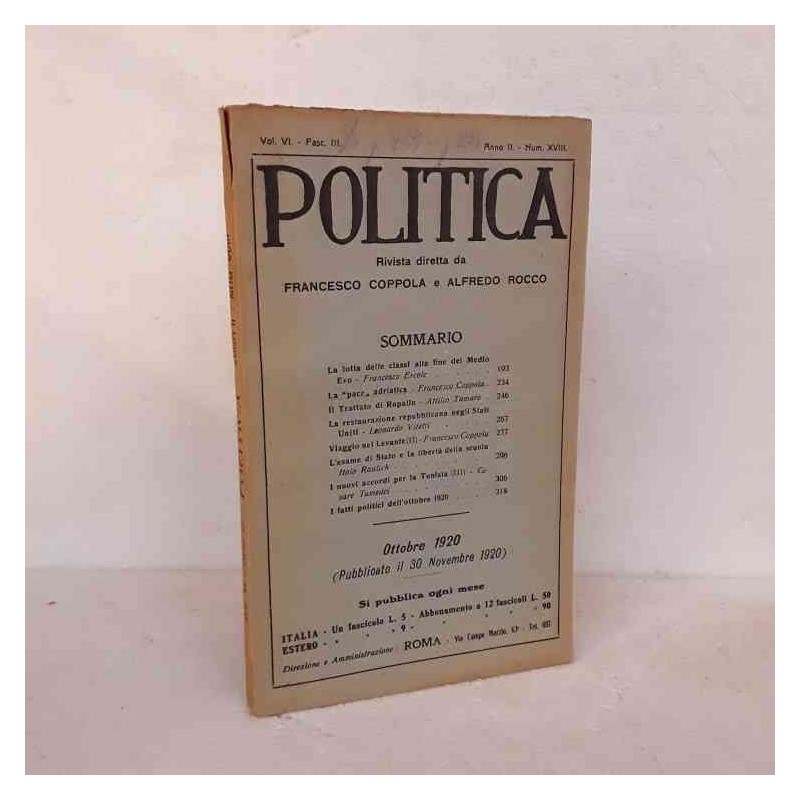 Politica rivista Coppola 1920