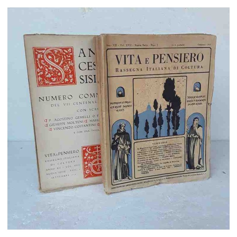 Vita e Pensiero Rassegna Italiana di Coltura 1926