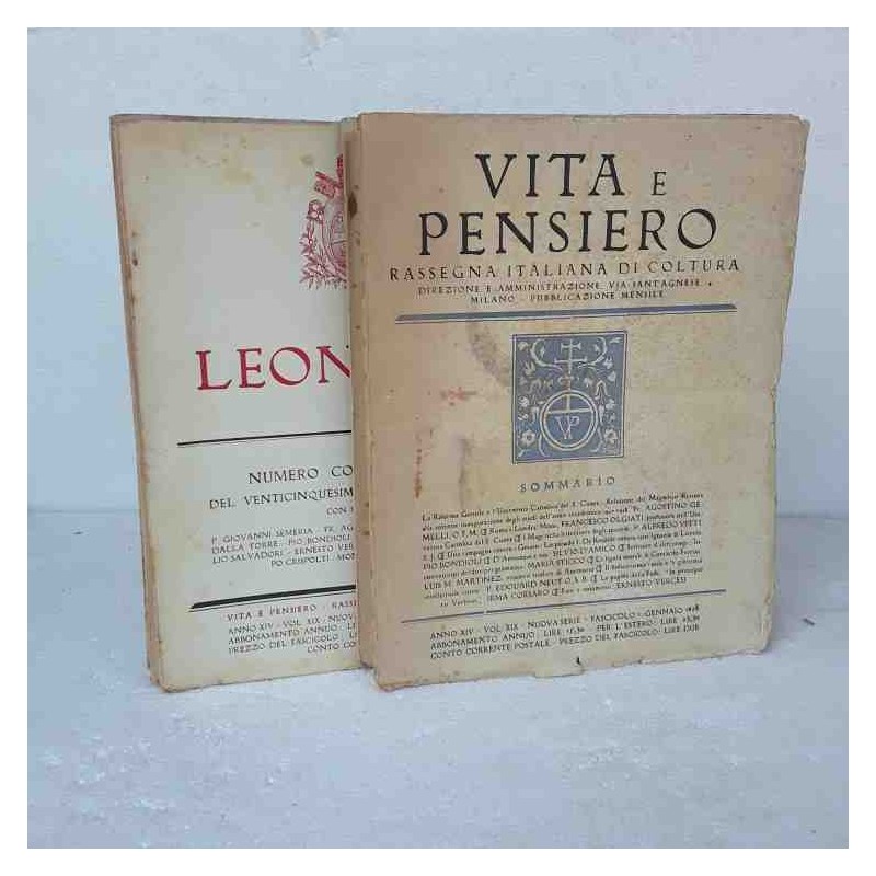 Vita e Pensiero Rassegna Italiana di Coltura 1928