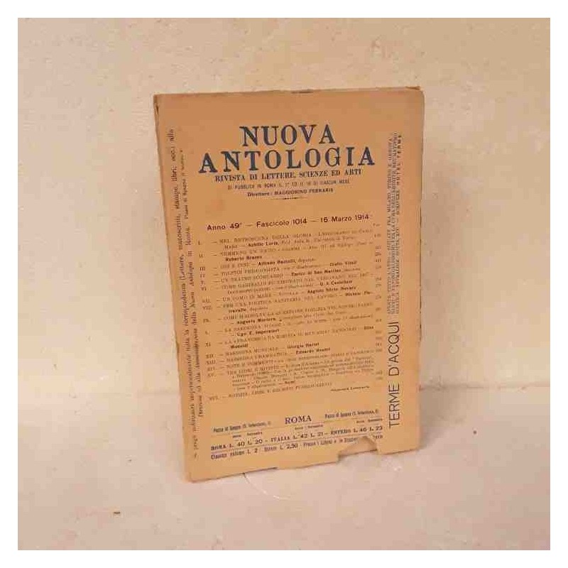 Nuova Antologia rivista di lettere scienze ed arti 1914 fascicolo 1014