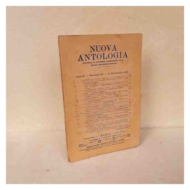 Nuova Antologia rivista di lettere scienze ed arti 1910 fascicolo 934