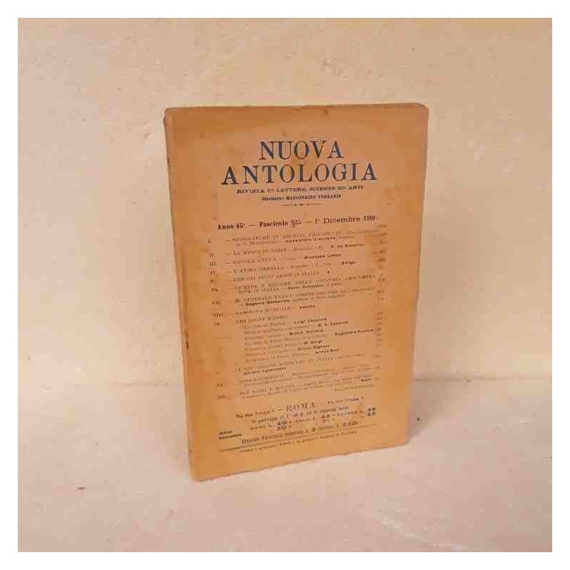 Nuova Antologia rivista di lettere scienze ed arti 1910 fascicolo 935