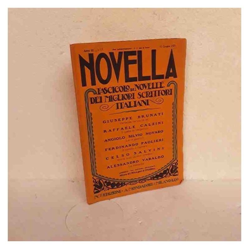 Novella scrittori italiani 1921