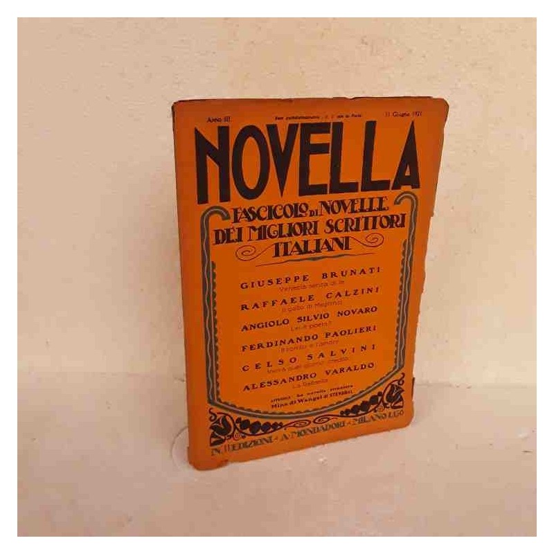 Novella scrittori italiani 1921