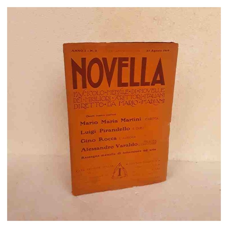 Novella scrittori italiani 1919