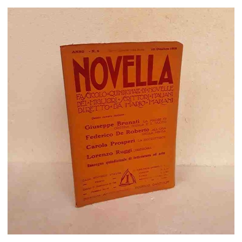 Novella scrittori italiani 1919