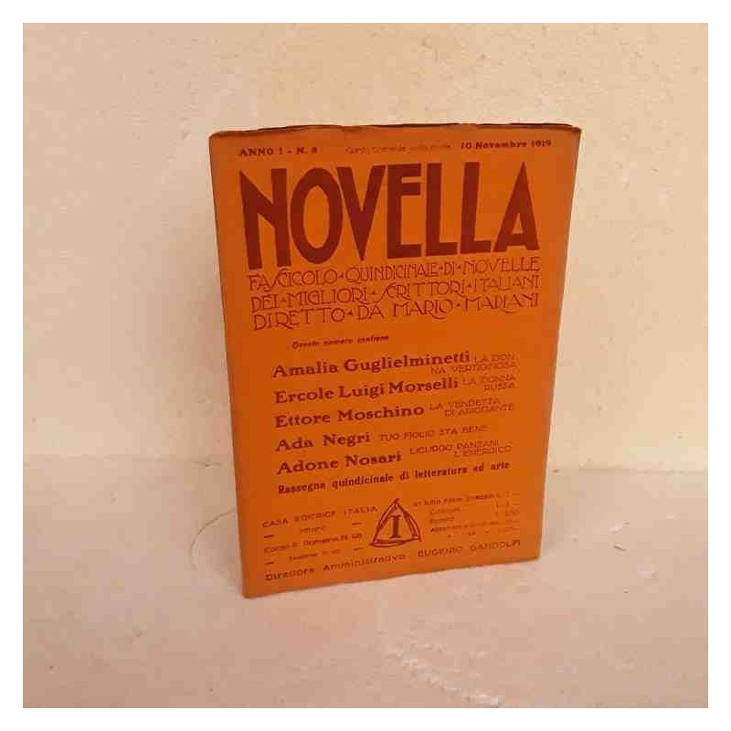 Novella scrittori italiani 1919