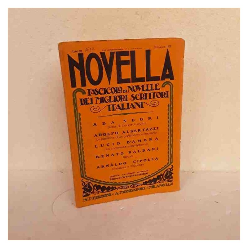 Novella scrittori italiani 1921