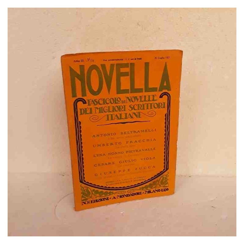 Novella scrittori italiani 1921