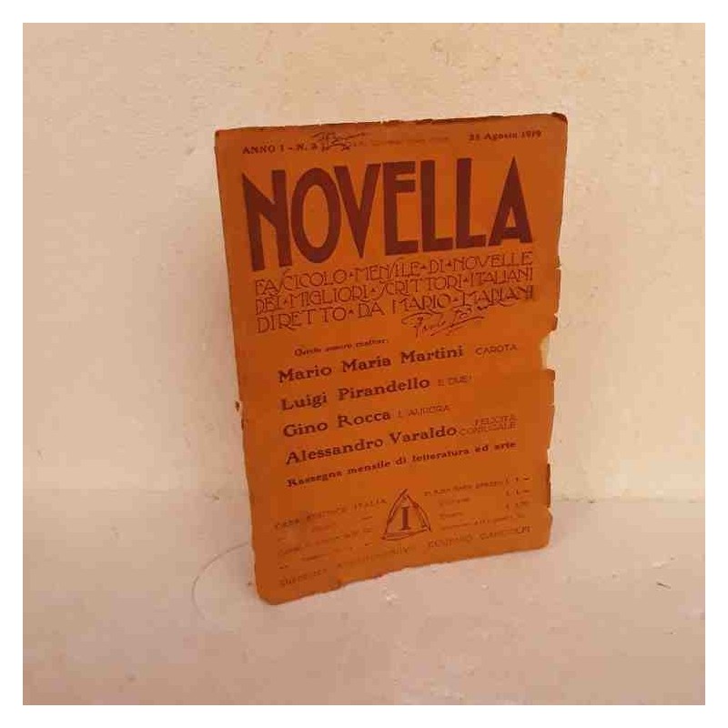 Novella scrittori italiani 1919